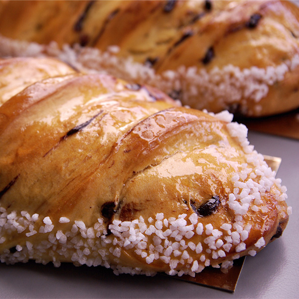 Komplet baguette viennoise avec perles de sucre et pépites de chocolat