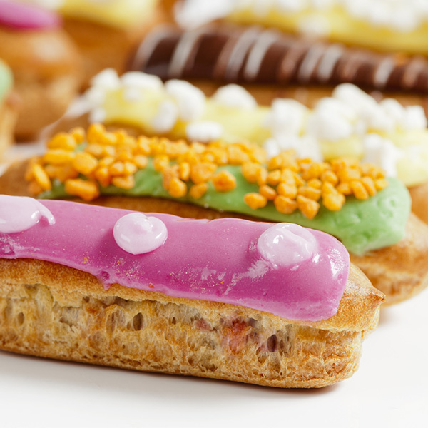 éclairs pâtissiers avec crème pâtissière