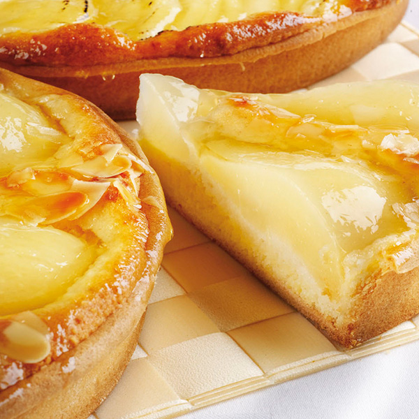 crème d'amande sur tarte aux fruits