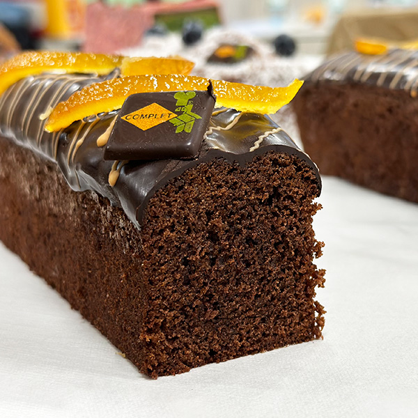 cake choco avec oranges confites
